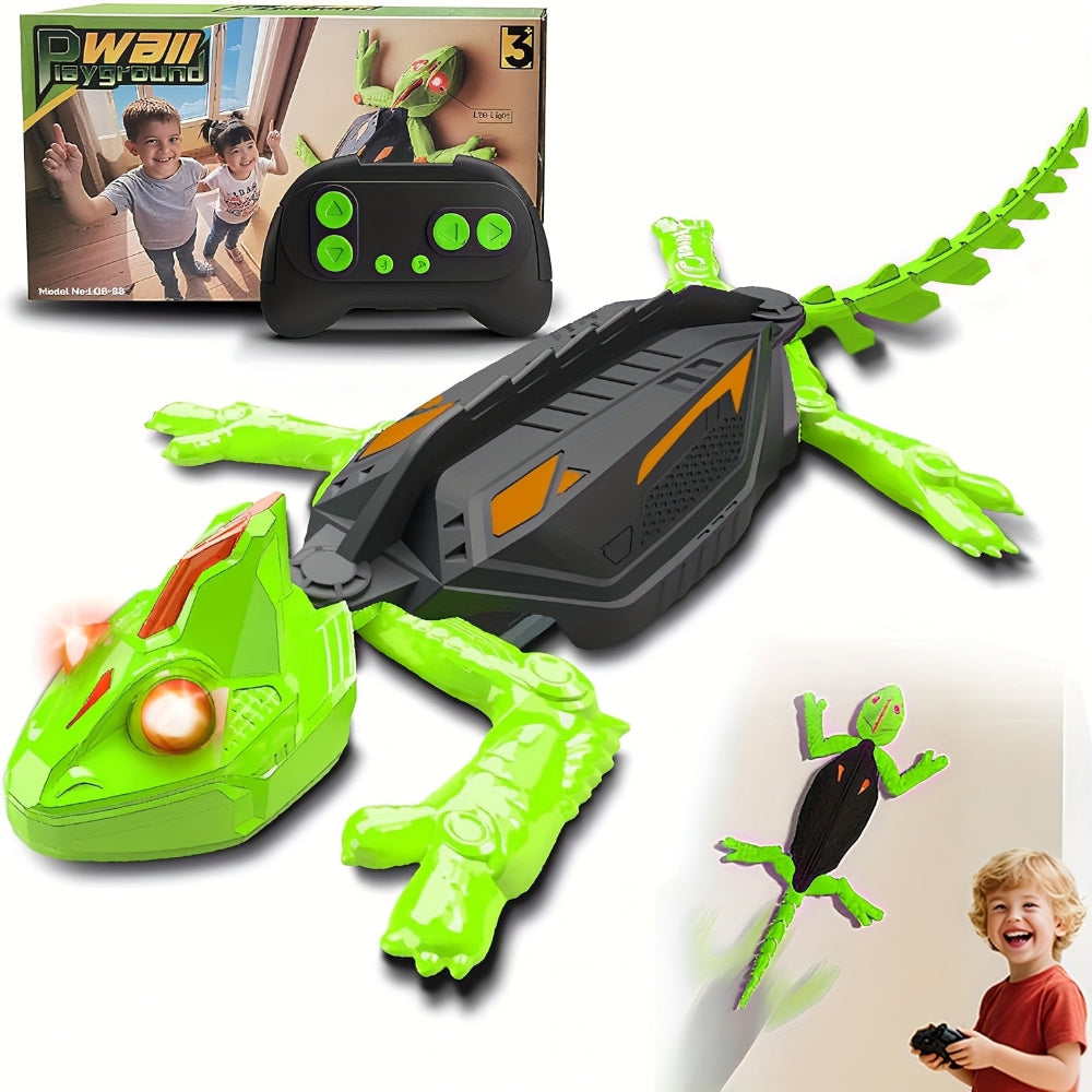 Kids Toy Lizard Remote Control Wall Climbing Robot LED Gecko | Meowbutter