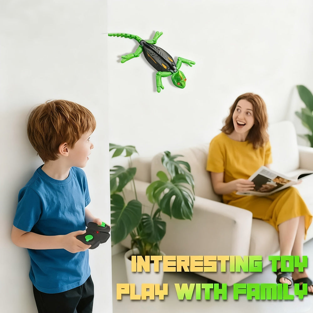 Kids Toy Lizard Remote Control Wall Climbing Robot LED Gecko | Meowbutter