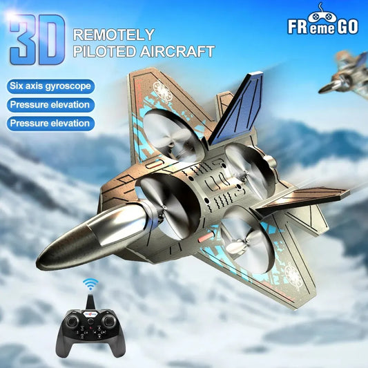 RC Fighter Drone With Gravity Sensor Quad Motor Aircraft
