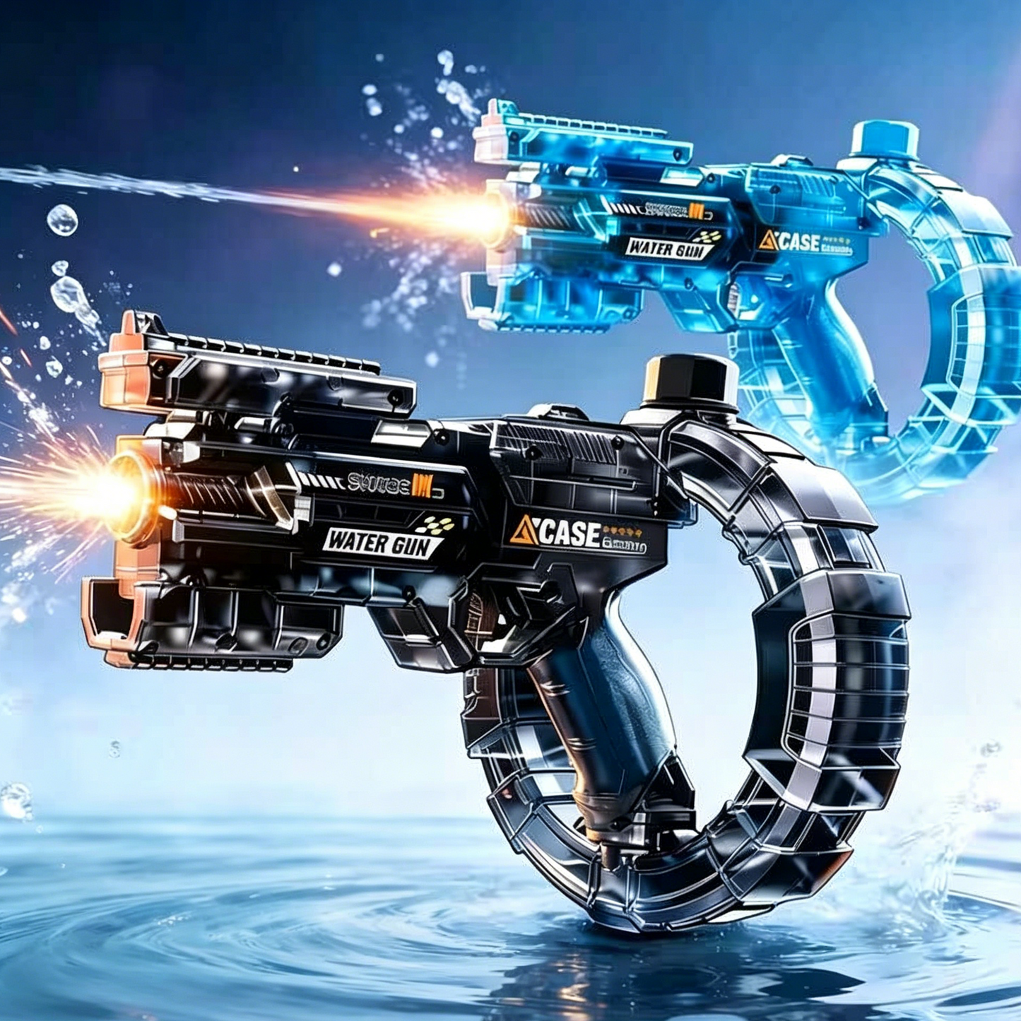 Electric Water Gun with LED Flame Effects