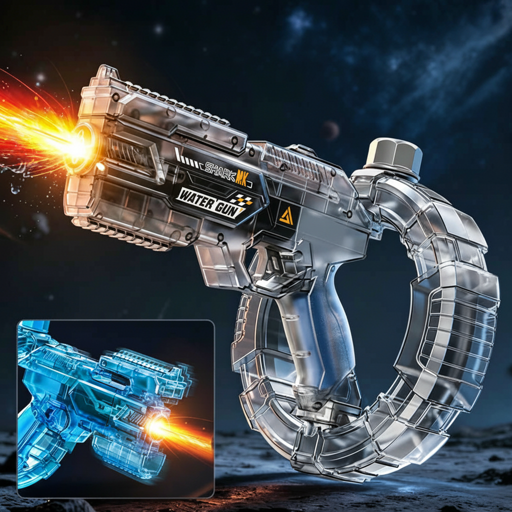 Electric Water Gun with LED Flame Effects