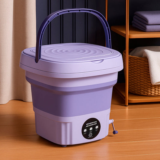 Foldable Portable Washer With Built-In Dryer For Home Use