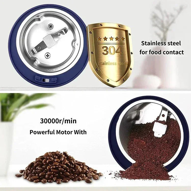 Compact Blue Electric Blade  Multifunctional  Grinder