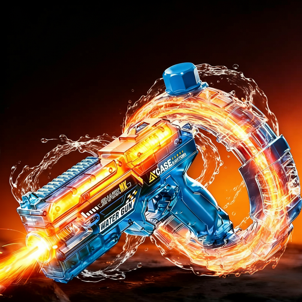 Electric Water Gun with LED Flame Effects